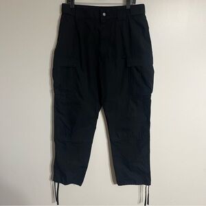 Men’s 5.11 Tactical Cargo Pants Adjustable Ankle Size Large Regular Inseam Black